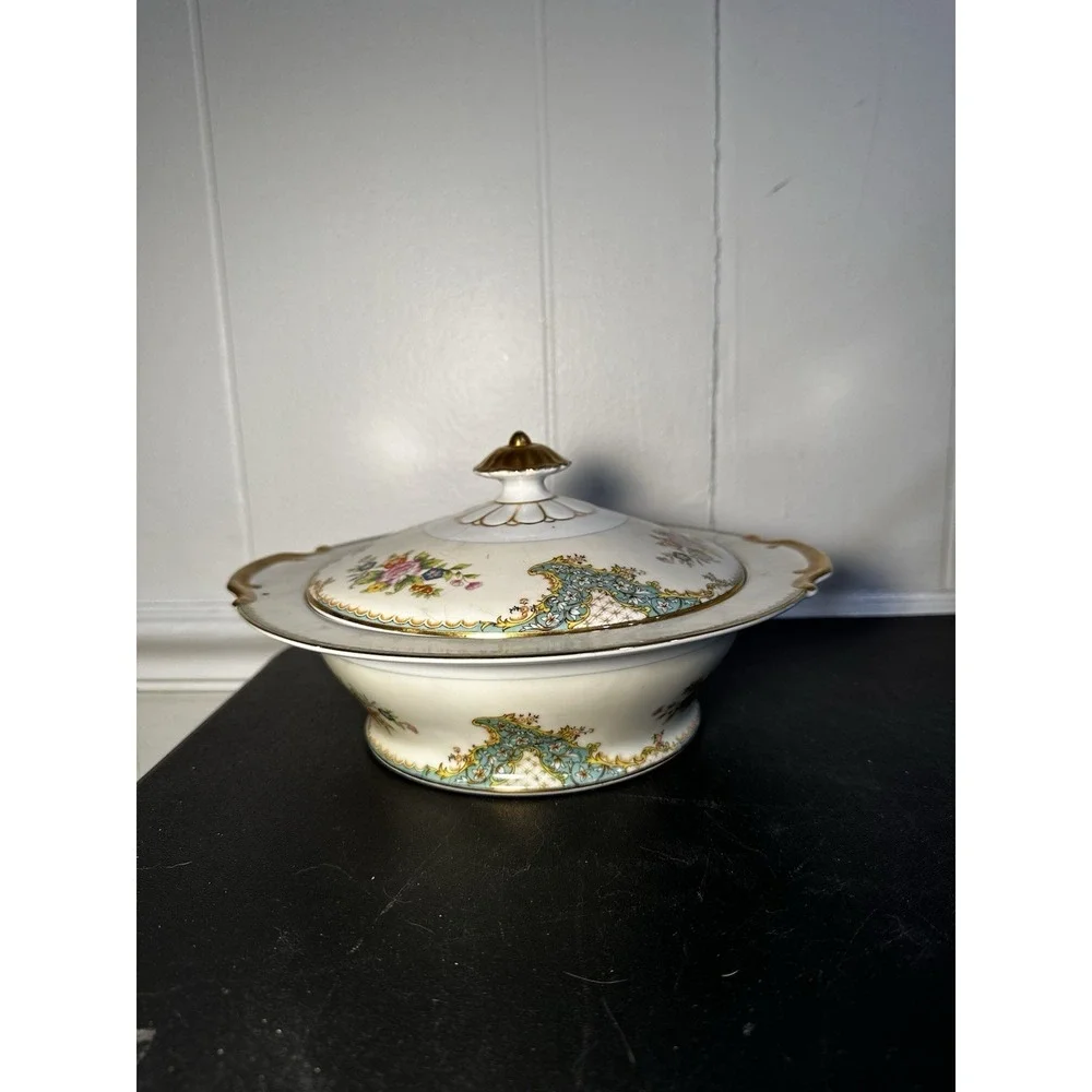 Vintage Noritake Covered Vegetable Serving Bowl Tureen Dish